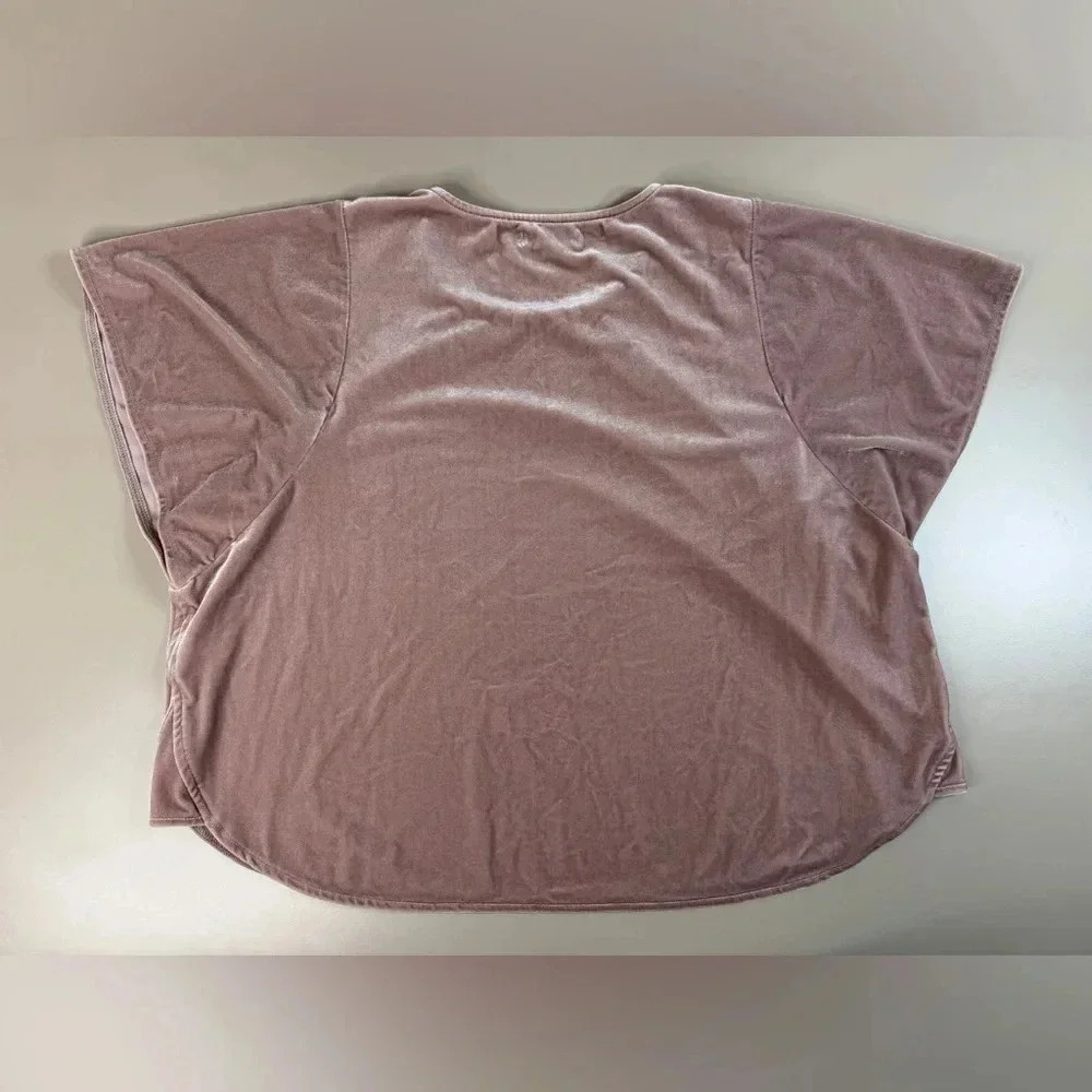 Madewell velvet butterfly sleeve top Blush Dusty Rose Size XL - Picture 14 of 16